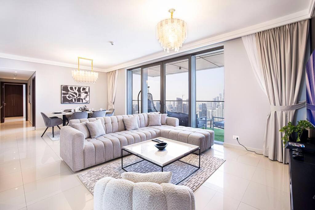 迪拜Magnificent Brand New Lux 3Br Burj & Fountain View公寓 外观 照片
