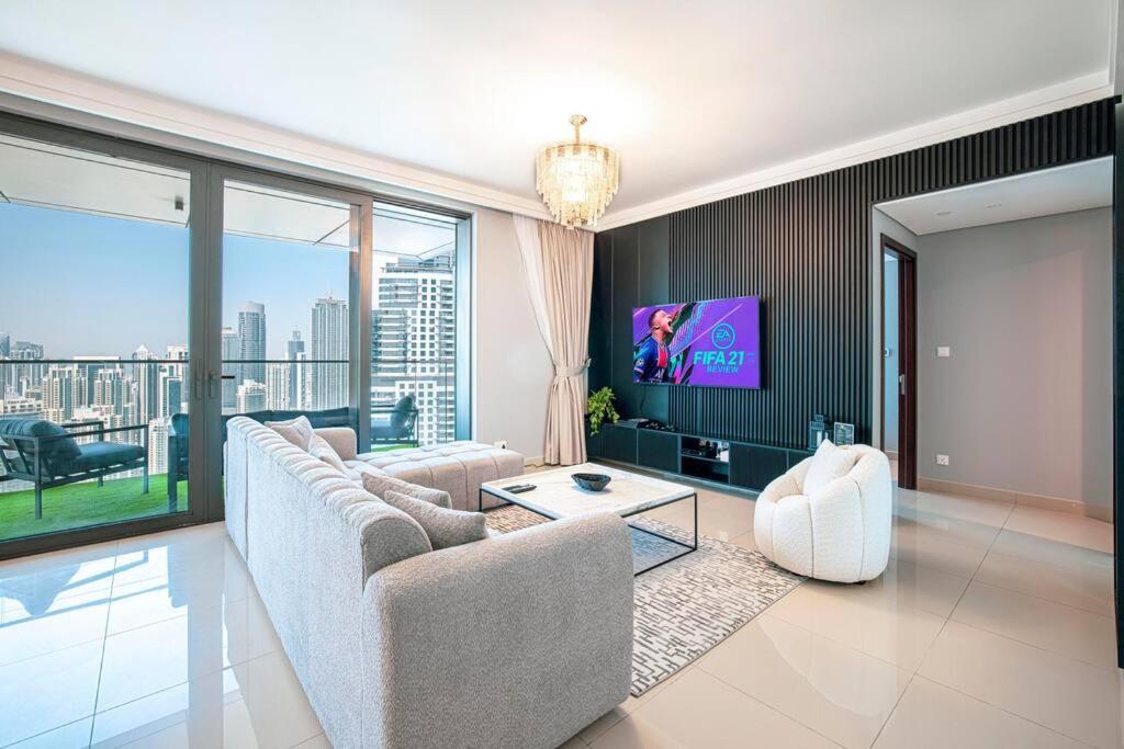 迪拜Magnificent Brand New Lux 3Br Burj & Fountain View公寓 外观 照片