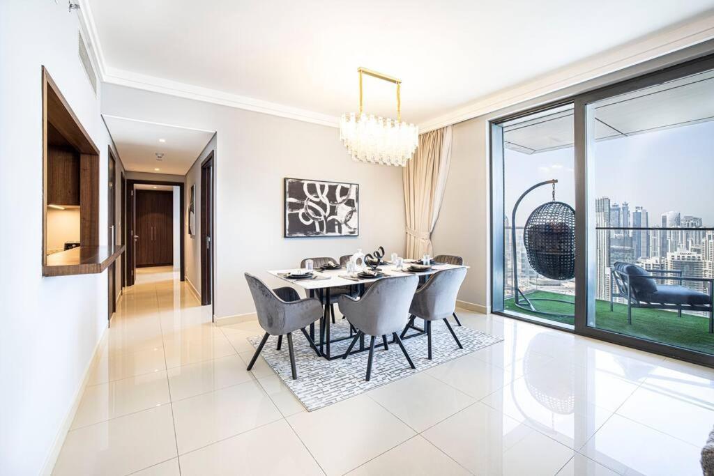 迪拜Magnificent Brand New Lux 3Br Burj & Fountain View公寓 外观 照片
